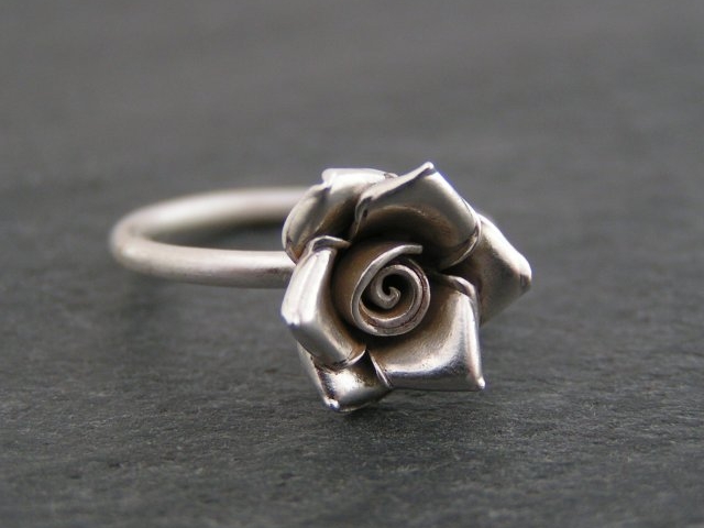 rose ring i sterling sølv