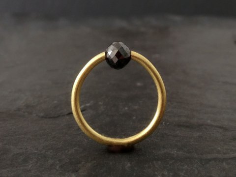 Diamant kugle ring