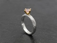 Twig ring med morganit