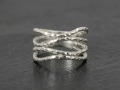 Flow rustik s�lv ring